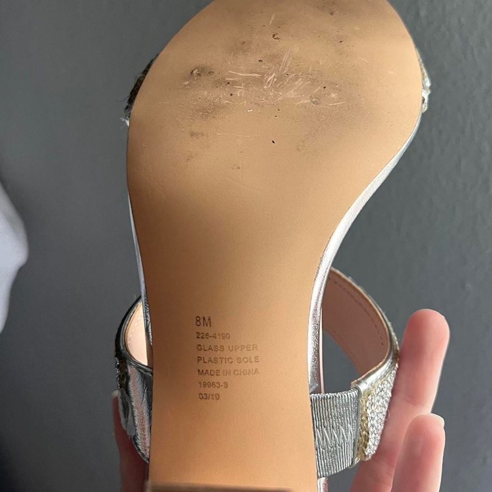 Silver Rhinestone Heels - Picture 5 of 6